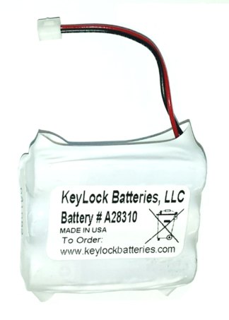 Saflok® A28310 Alkaline Hotel KeyLock Battery Pack - LOT OF 50